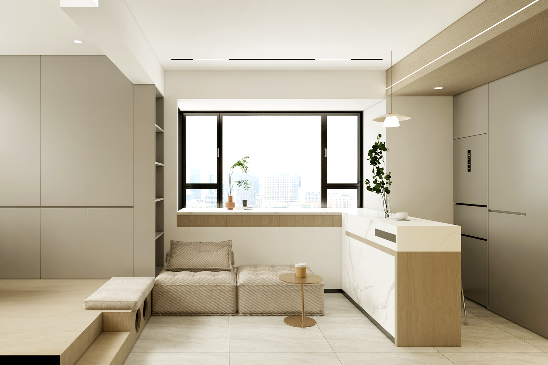 旺角鸿都大厦丨时尚而有趣北欧风小公寓